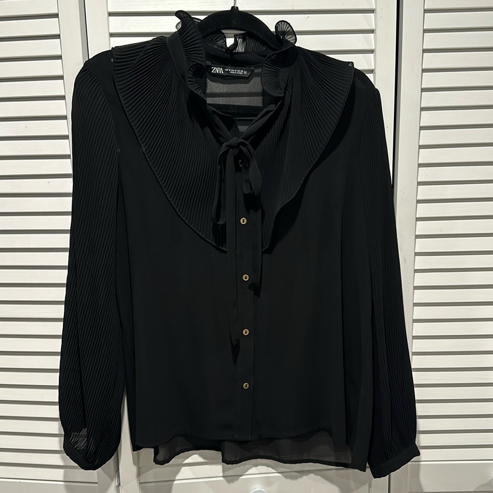Zara sheer blouse